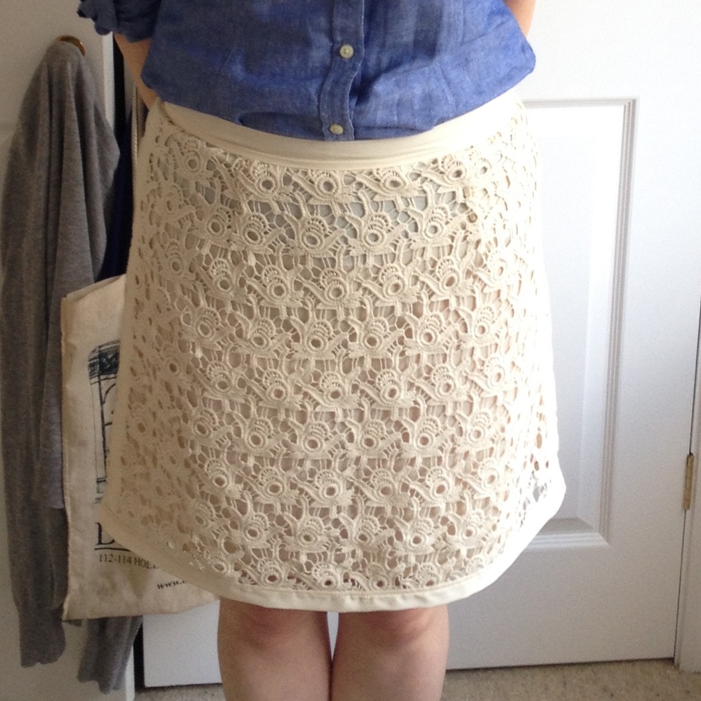 Ecru Lace Skirt
